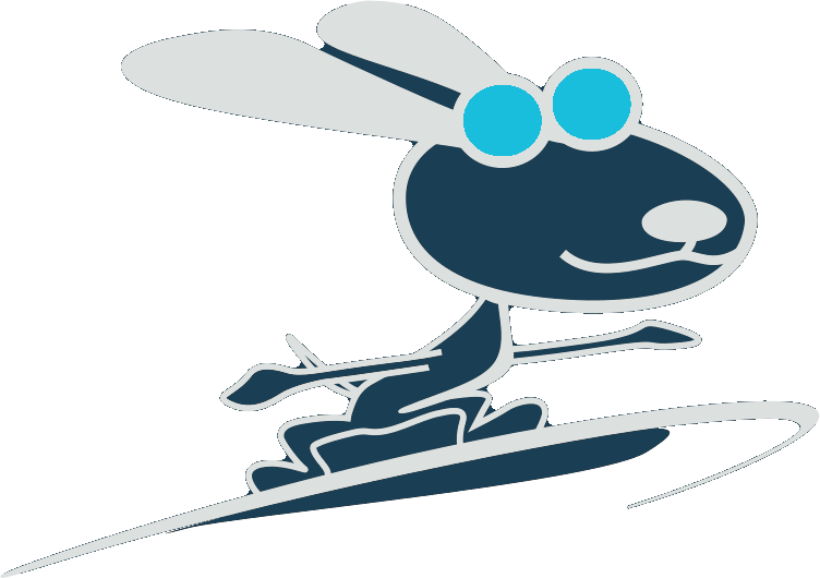 The Cerityus dog riding a surfboard
